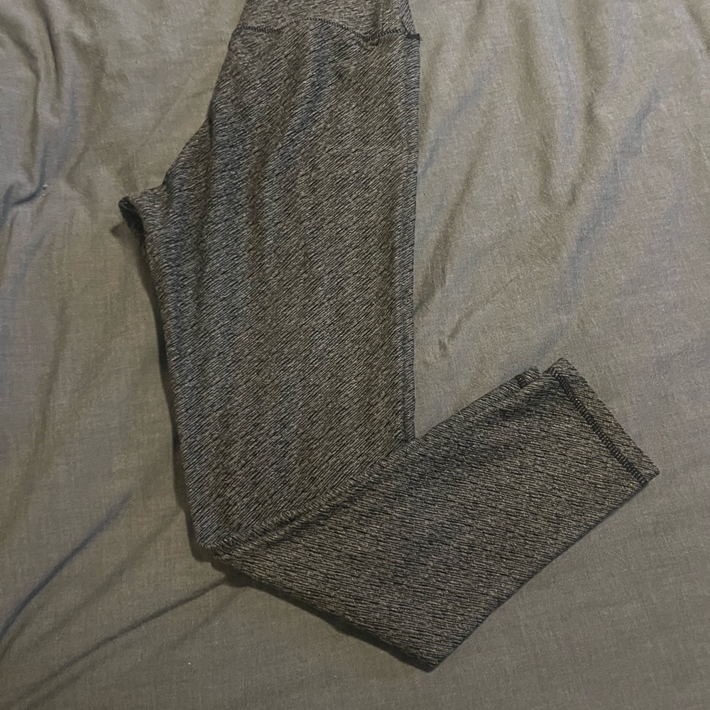 Gray Women's High-Waisted Leggings - Picture 2 of 4